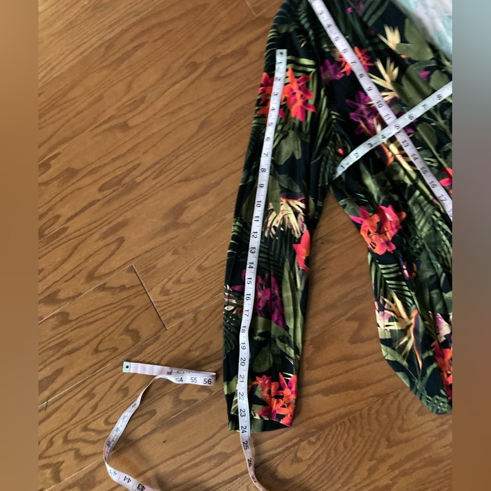 Worthington Casual Tie-Closure Tropical Print "Isla Floral" Blazer, Size L, NWT - Picture 9 of 9